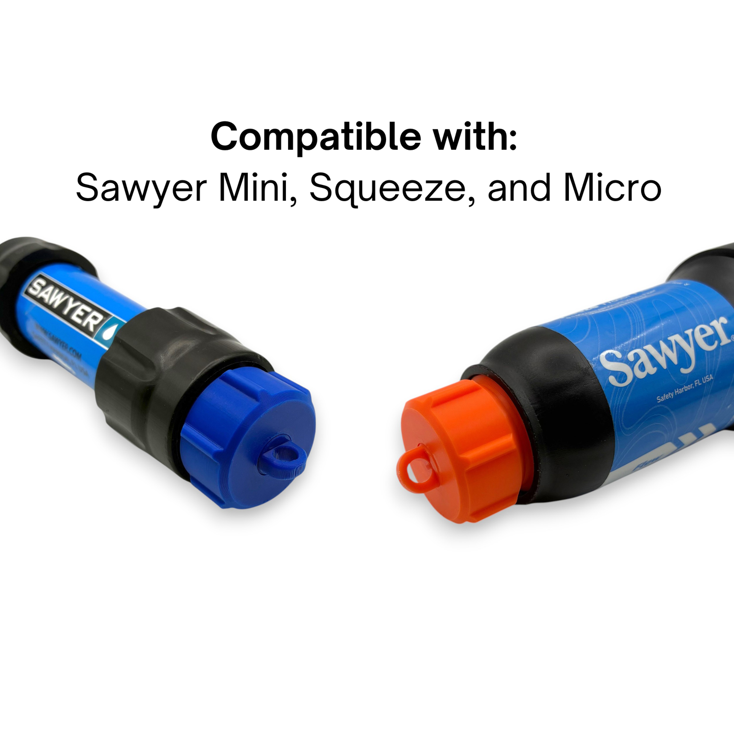 Sawyer Water Filter End Cap with Rotating Loop for Mini, Squeeze, and Micro