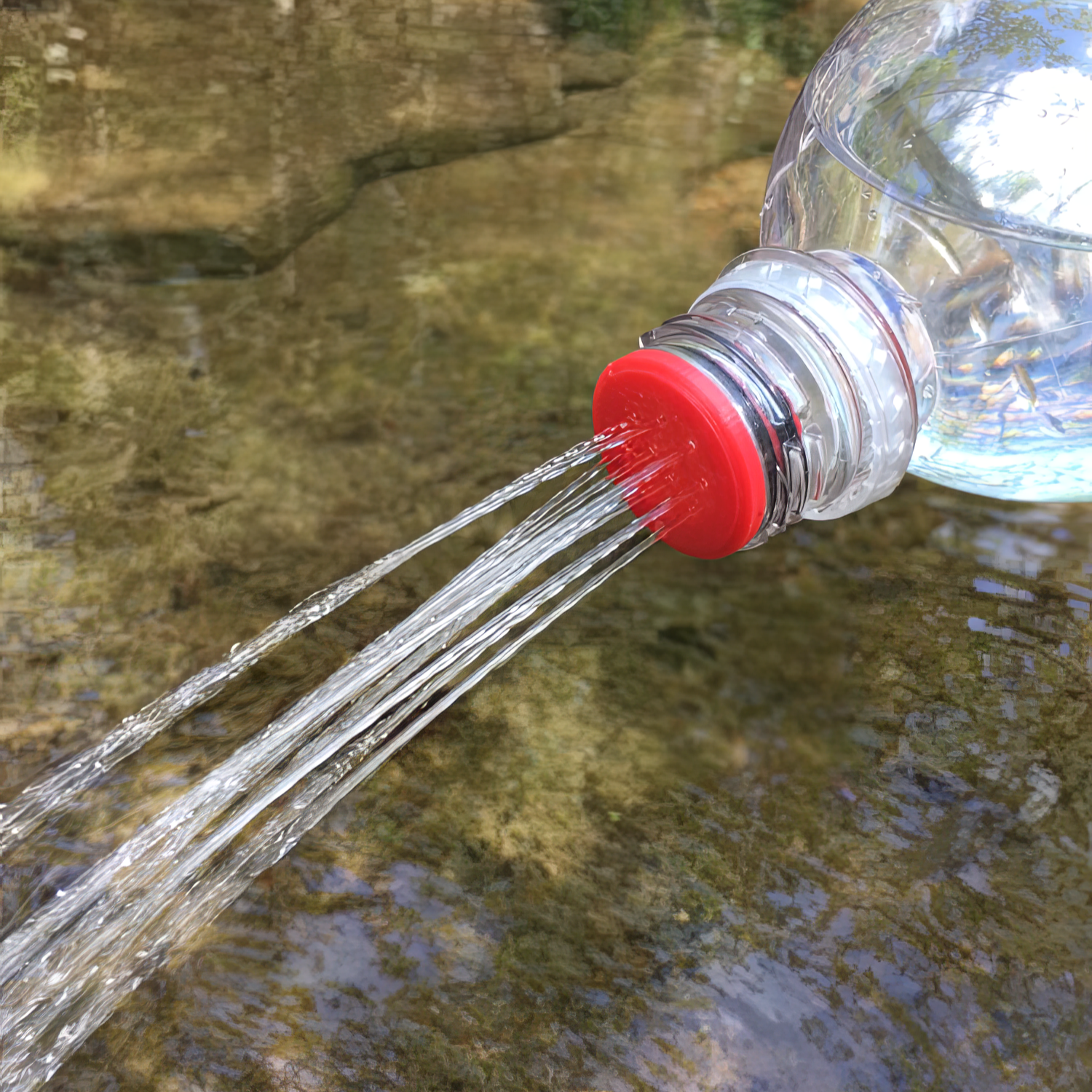 Ultralight Portable Bottle Shower Head Washer - Lighten Up Outdoors