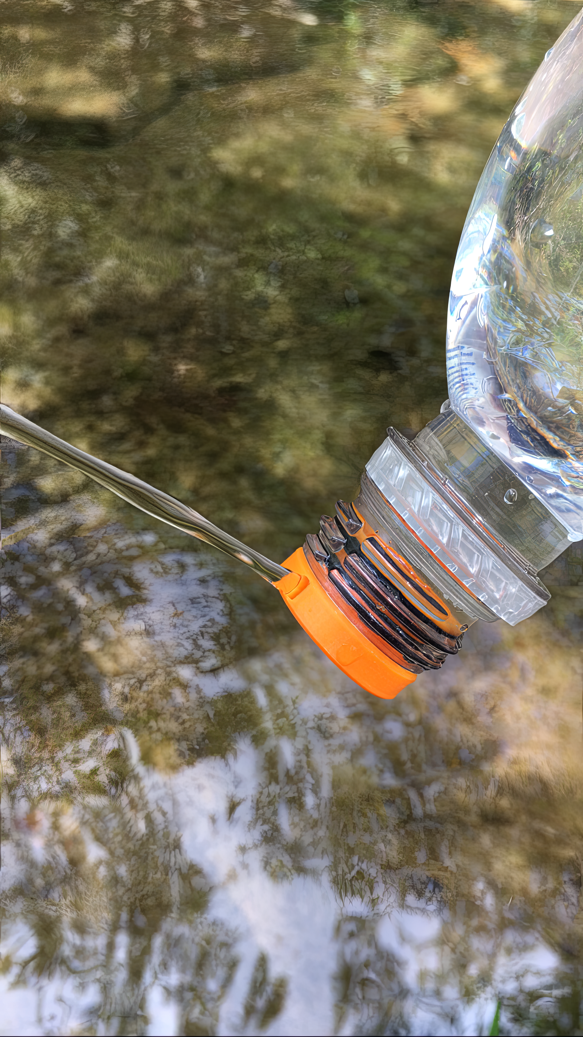 Ultralight Backpacking Bidet Water Bottle Attachment - Lighten Up Outdoors