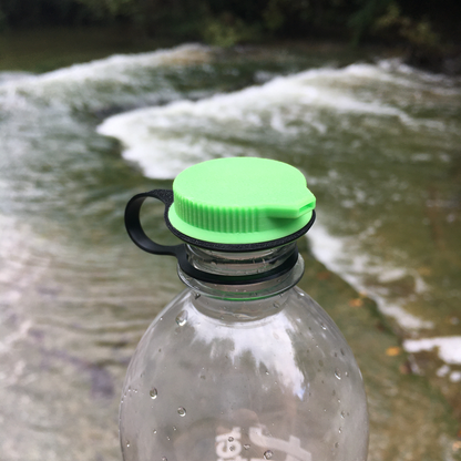 Ultralight Threaded Bidet with Lanyard Water Bottle Hygiene Topper for Hiking, Backpacking, Bushcraft, Survival