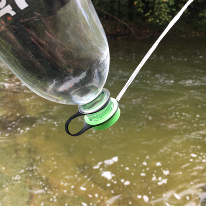 Ultralight Threaded Bidet with Lanyard Water Bottle Hygiene Topper for Hiking, Backpacking, Bushcraft, Survival