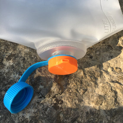 Ultralight Threaded Bidet Water Bottle Hygiene Topper for Hiking, Backpacking, Bushcraft, Survival