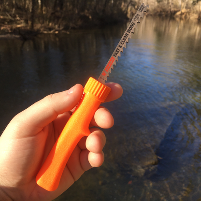 Ultralight 4" Pocket Saw Collapsible Blade for Backpacking, Hiking, and Survival